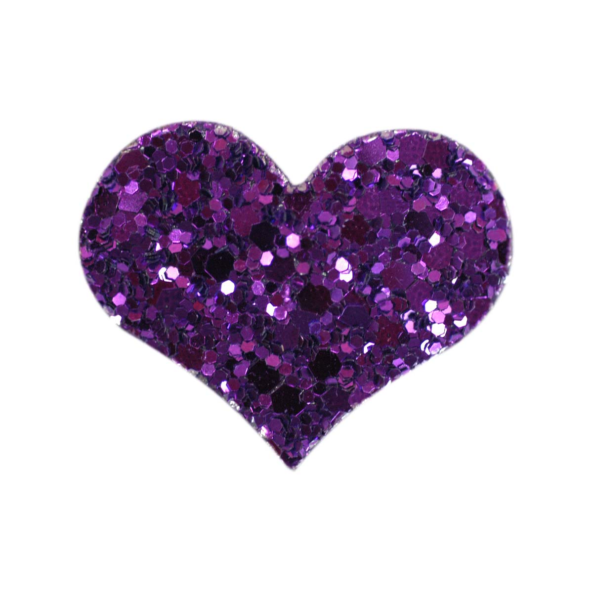 Hårspänne hjärta m glitter