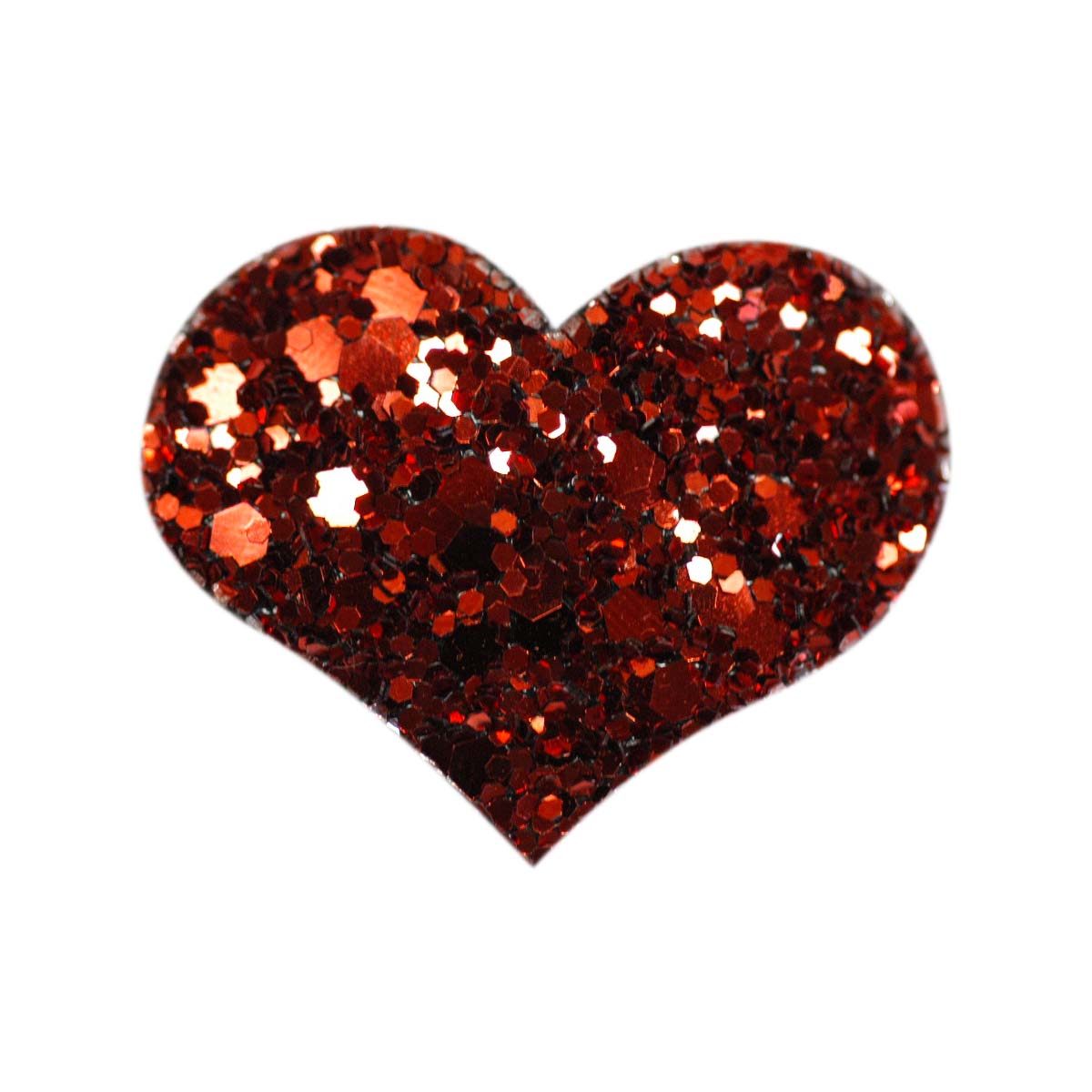 Hårspänne hjärta m glitter