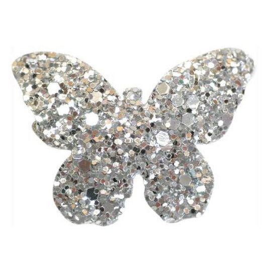 Hårspänne fjäril m glitter