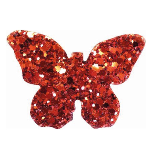 Hårspänne fjäril m glitter