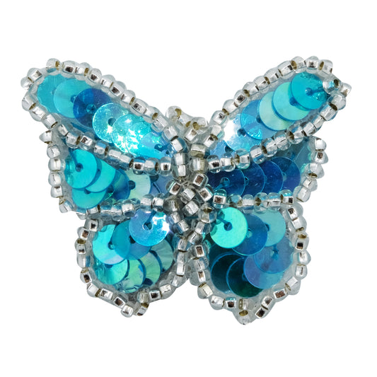 Hårspänne fjäril m paljetter