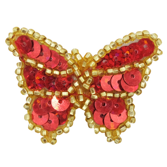 Hårspänne fjäril m paljetter